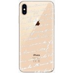 Pouzdro iSaprio - Handwriting 01 iPhone XS Max bílé – Zboží Mobilmania