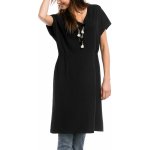 Bavlněné letní trikové šaty černé – Zboží Mobilmania