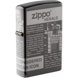 Zippo Benzínový NEWSPRINT DESIGN