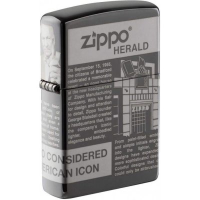 Zippo Benzínový NEWSPRINT DESIGN – Hledejceny.cz