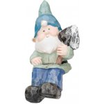 Lepaso Trpaslík sedící modrý 17x7,5x8,5 cm (135518 041 252213480 skřítek modrý) – Zboží Dáma