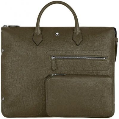 Montblanc Companion Urban Business Kožená Taška khaki – Zboží Dáma