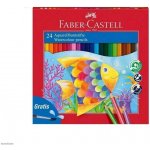 Faber-Castell 1442 akvarelové 24 ks + štětec – Zbozi.Blesk.cz