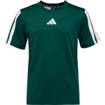 adidas TRAINING ESSENTIALS 3 STRIPES TEE tmavě zelená – Hledejceny.cz