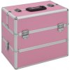 Kosmetický kufřík Petrashop Kosmetický kufřík 37 x 24 x 35 cm růžový