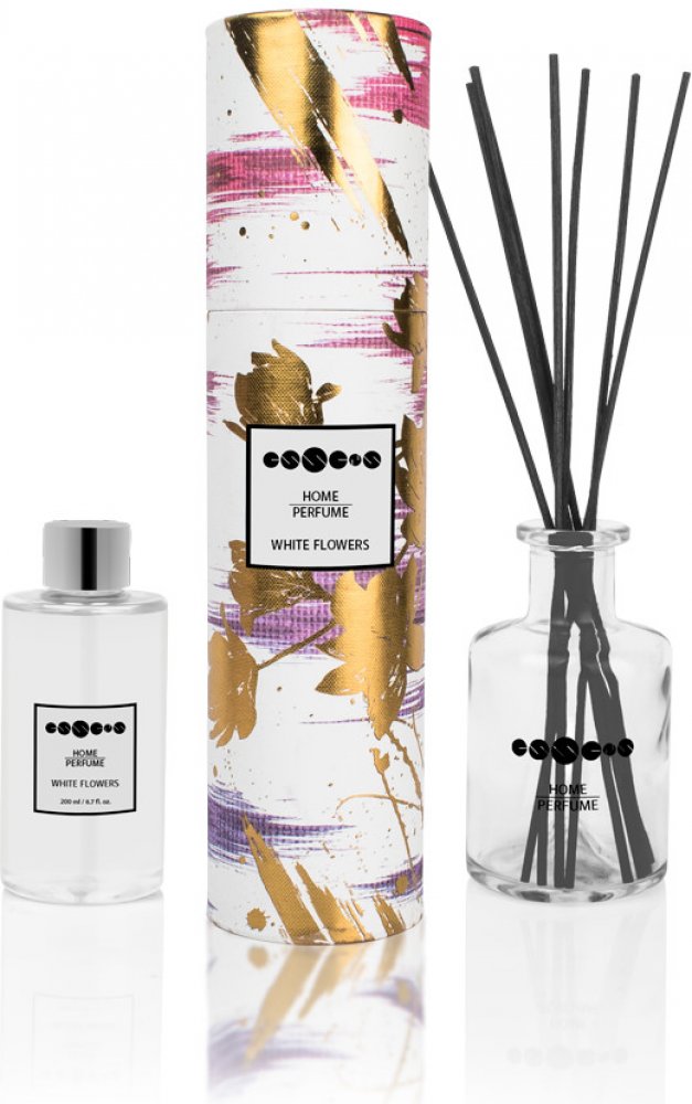 Essens Interiérová vůně Home Perfume White Flowers 200 ml + 8 tyčinek |  Srovnanicen.cz