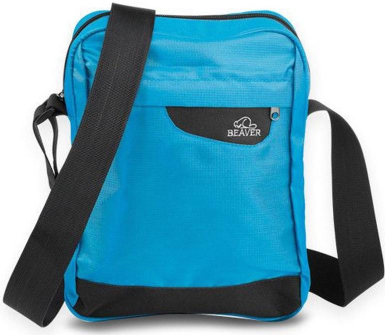 11015. nylonová taška přes rameno 600D/RIPSTOP Světle modrá