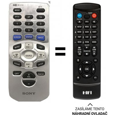 Dálkový ovladač Predátor Sony RM-X132, CDX-M1000TF, CDX M1000TF – Zboží Živě