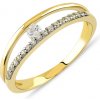 Prsteny Lillian Vassago zlatý prsten se zirkony LLV85 GR013