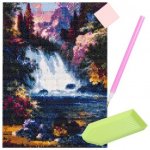 ISO 16216 Diamantové malování 30 x 40 cm vodopád – Sleviste.cz