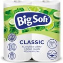 Big Soft Classic 2 vrstvy kuchyňské papírové utěrky, 2 x 51 útržků, 2 role