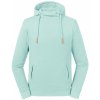 Dámská mikina Russell Pure Organic mikina Pure Organic High Collar hooded sweat světlá mátová