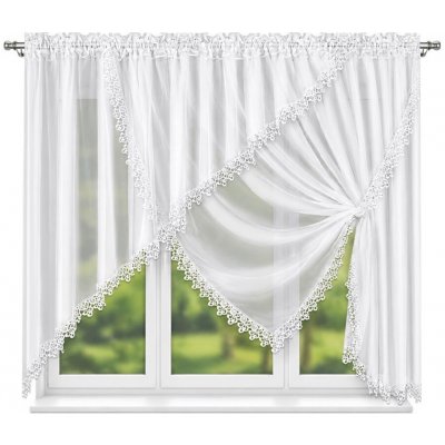 BytoTex Hotová voálová záclona LG 77-P, 400x160 cm – Hledejceny.cz