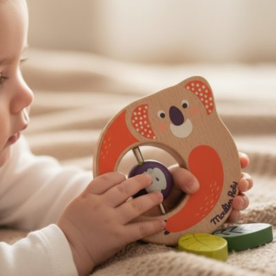 Moulin Roty Chrastící kroužek Koala – Zboží Dáma