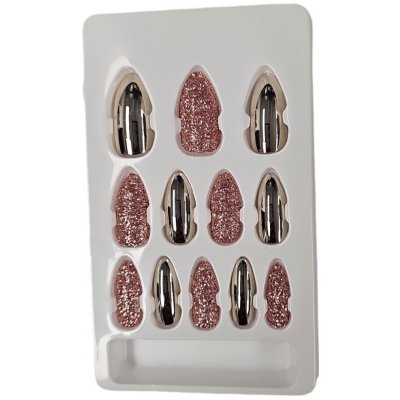 Leventi Umělé nalepovací nehty s dekorem a s lepící ploškou-s19- 12 ks – Zbozi.Blesk.cz