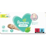 Pampers Sensitive Dětské vlhčené ubrousky 6 x 80 ks – Zboží Dáma