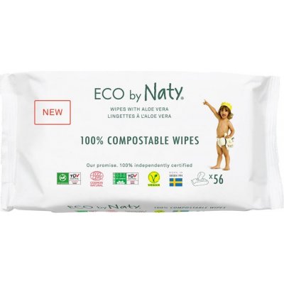 ECO by Naty vlhčené ubrousky pro citlivou pokožku 56 ks – Zbozi.Blesk.cz