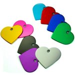 Šperky4U Hliníková psí známka srdíčko malé PZ009 DP – Zboží Dáma