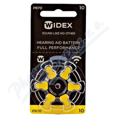 Baterie do naslouchadel Widex 10 6ks