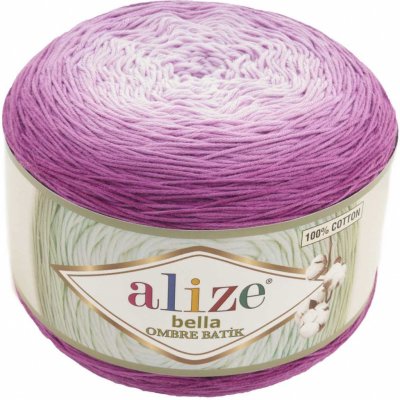 Alize BELLA OMBRE BATIK Barva: Alize Bella Ombre batik 7429 fialová a růžová – Zbozi.Blesk.cz