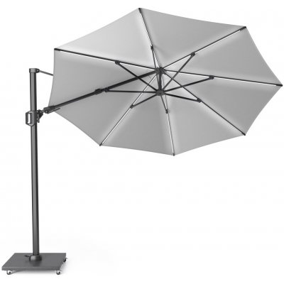 Platinum Náhradní vrchlík na kruhový slunečník Challenger T2 Glow-LED 350 cm Light grey – Hledejceny.cz