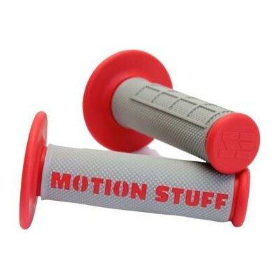 MOTION STUFF motokrosové rukojeti supersoft šedé/červené – Hledejceny.cz