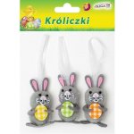 Velikonoční dekorace králíčci 7 cm závěs 3ks mix / WPK 8988 / – Hledejceny.cz
