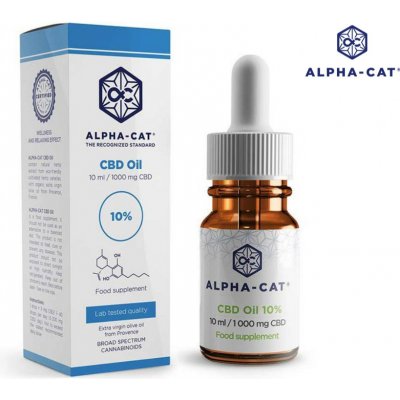 Alpha-CAT CBD Konopný olej 1000 mg 10 ml