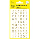 Avery Zweckform 3727 Samolepicí písmena, 7,5 mm, 120 ks, zlatá na čiré fólii – Hledejceny.cz