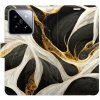 Pouzdro a kryt na mobilní telefon Xiaomi iSaprio Flip BlackGold Marble Xiaomi 14 s kapsičkami karty