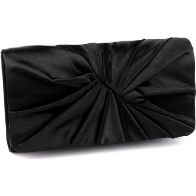 Kabelka psaníčko saténové 3 černá – Zboží Mobilmania