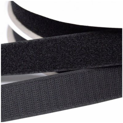 Suchý zip našívací 20mm černý metráž mech + háček – Zboží Dáma