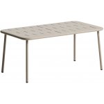 Kave Home kovový zahradní stolek Zivia 90 x 50 cm Béžový – Hledejceny.cz