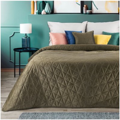 Mondo Italia Sametový přehoz na postel Luiz3 hnědý Hnědá 170x210 cm – Zboží Mobilmania