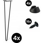 Walteco Hairpin 50528BP1 černá 4 ks – Zboží Dáma