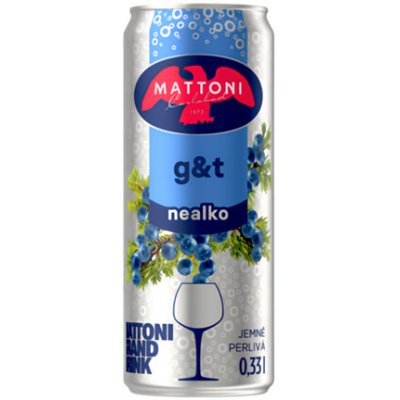 Mattoni Gin & Tonic nealko drink 330 ml (plech) – Zbozi.Blesk.cz