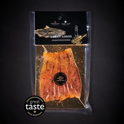 Trnečka Smoked Fish Losos uzený studeným kouřem s Černým pepřem .pepper..field min. 100g – Zboží Dáma