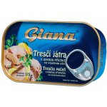 Giana Tresčí játra s uzenou příchutí ve vlastním oleji 115 g – Zboží Dáma