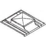 EVROmat Pozinkovaný střešní výlez 60 x 60 cm do tašek plechový poklop WY10000101 – Zboží Mobilmania