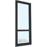 Kömmerling balkonové dveře 70 AD s příčkou levé antracit/antracit 70 x 220 cm s klikou+ PVC rám – Hledejceny.cz