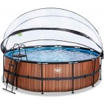 Exit Toys Frame s pískovou filtrací a kopulí 450 x 122cm Dřevo – Hledejceny.cz