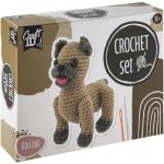 Grafix Háčkovaný buldok 14,5x4x16 cm – Zboží Dáma