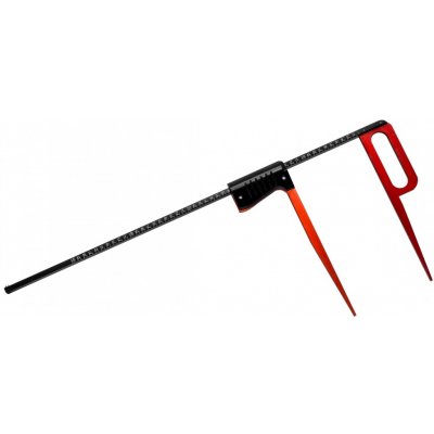 KINEX K-MET Lesnická průměrka line 800mm red&black dělení 5mm 1162-05-080