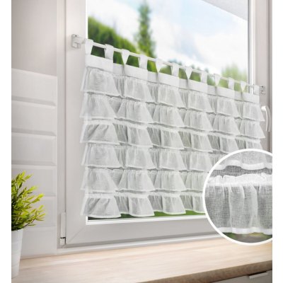 Dekorační krátká vitrážová záclona do kuchyně GERDA 70x150 cm MyBestHome – Sleviste.cz