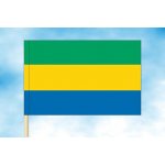 LIBEA, s.r.o. Vlajka Gabonu Rozměr: 150×225 cm, Uchycení: Návlek na žerď – Hledejceny.cz