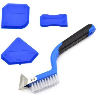 Špachtle s kartáčem na silikon GEKO G30143 4ks – Sleviste.cz