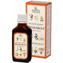 Grešík Průduškové bylinné kapky Devatero bylin 50 ml