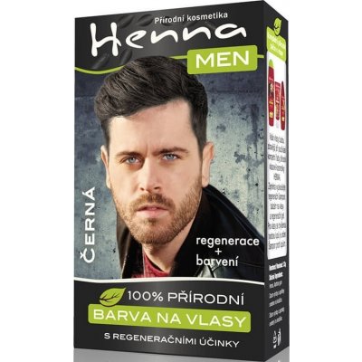 Henna Men barva na vlasy pro muže černá 33 g – Zboží Mobilmania