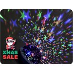 SOLIGHT LED vánoční projekční koule RGB multicolor 9 režimů otáčení USB 4x AAA – Zboží Dáma