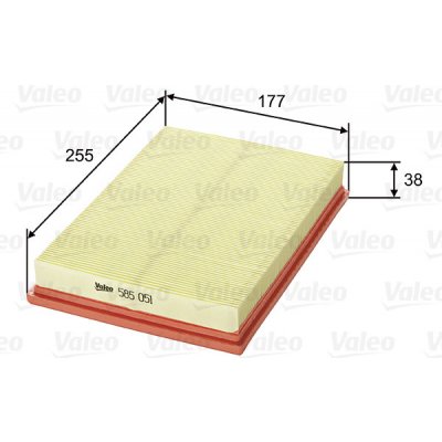 Vzduchový filtr VALEO 585051 – Hledejceny.cz
